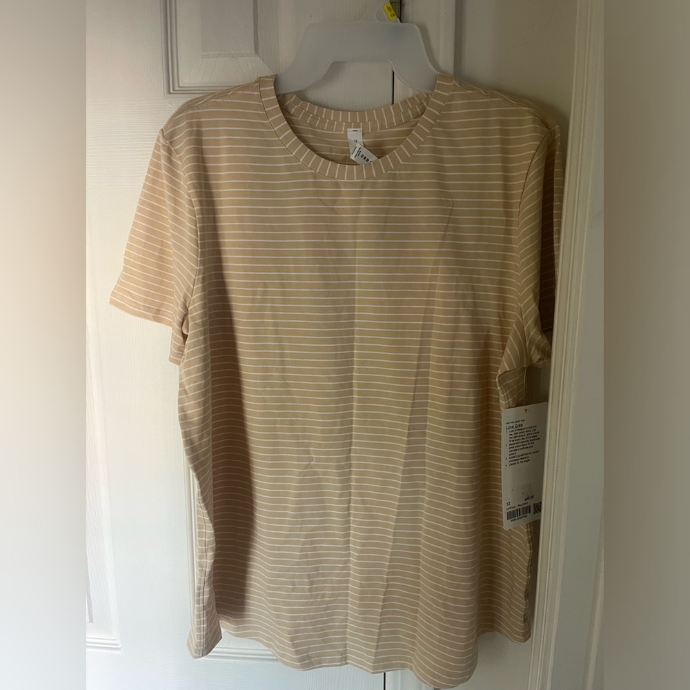 Yellow Lululemon Love Crew Tee